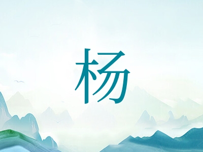 带杨字的男孩名字