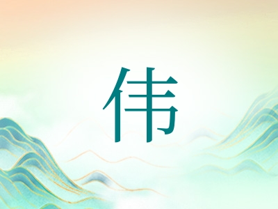 带伟字的男孩名字